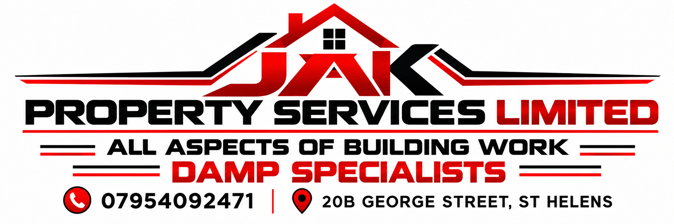 JAK Property Services Limited. All aspects of building work. Damp specialists.